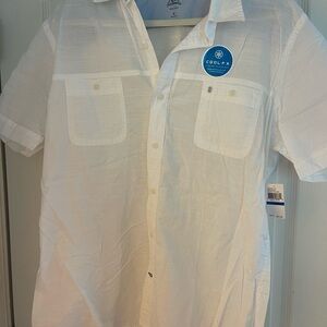 Izod Cool FX White Short Sleeve Shirt